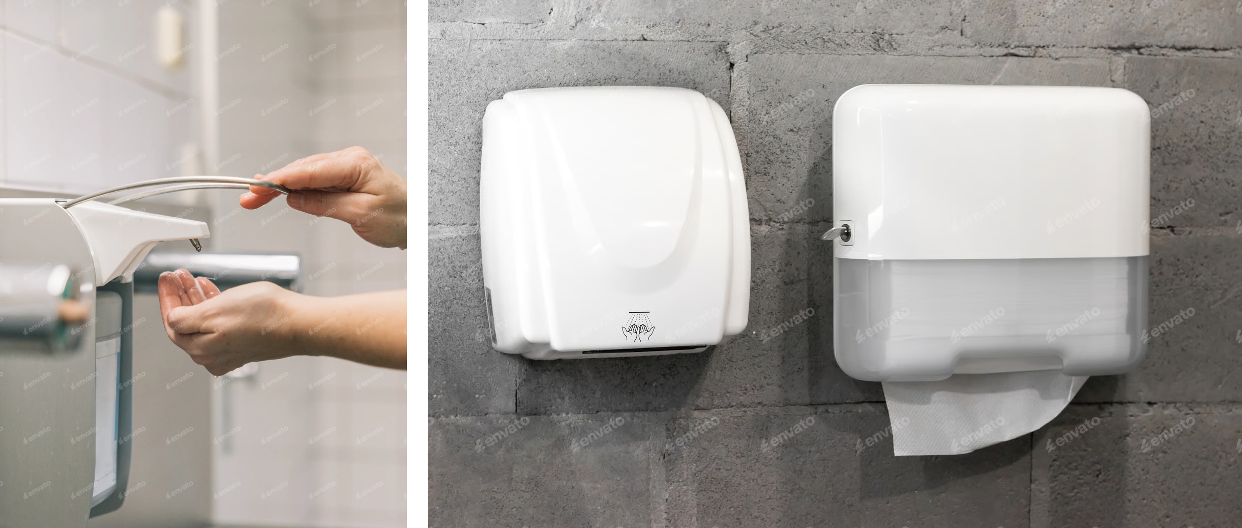 Dispenser soap and towel